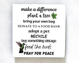 Make a Difference Refrigerator Magnet