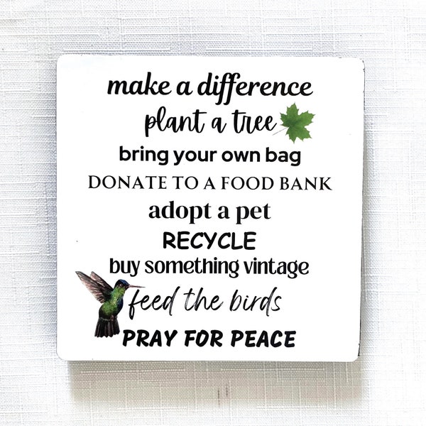 Make a Difference Refrigerator Magnet