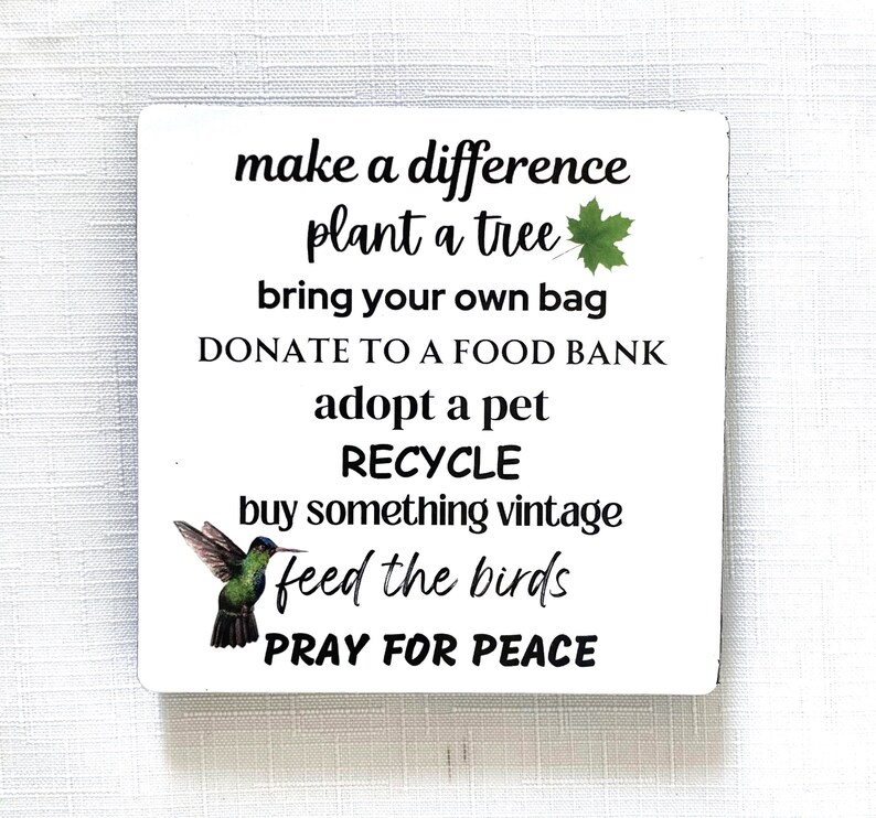 Make a Difference Refrigerator Magnet image 1