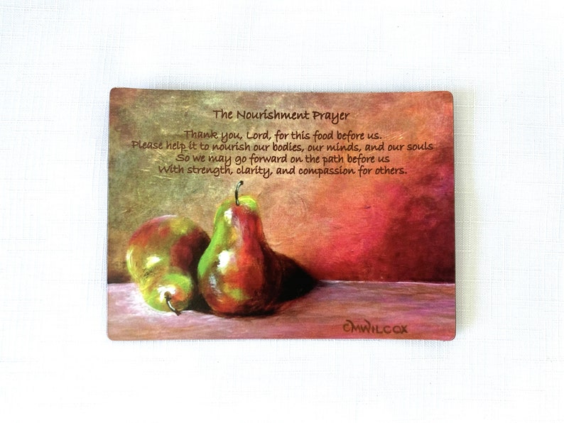 The Nourishment Prayer Refrigerator Magnet image 1