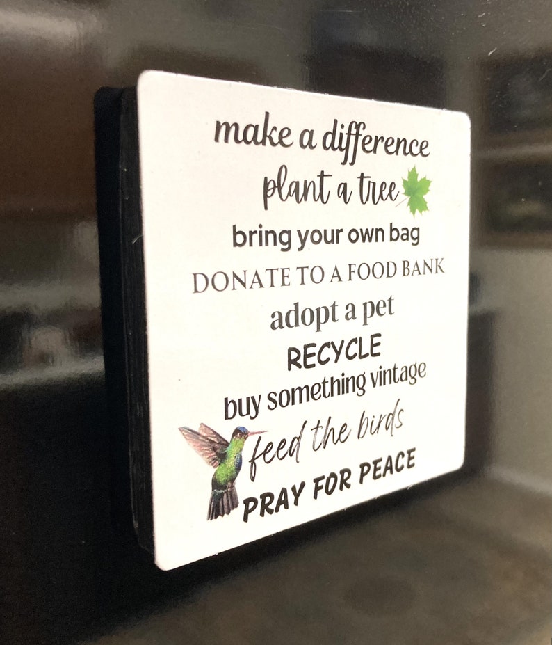 Make a Difference Refrigerator Magnet image 4