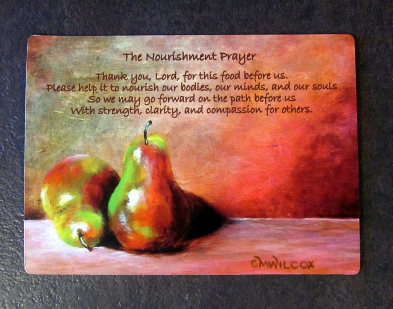 The Nourishment Prayer Refrigerator Magnet image 4