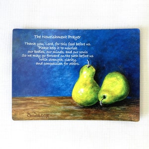 The Nourishment Prayer Refrigerator Magnet image 1