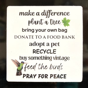 Make a Difference Refrigerator Magnet image 3