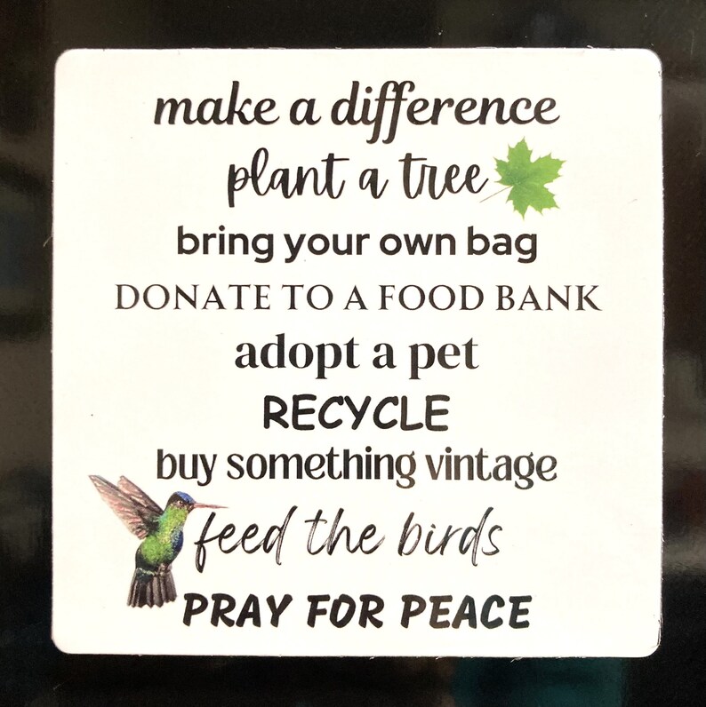 Make a Difference Refrigerator Magnet image 3