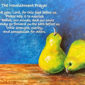 The Nourishment Prayer Refrigerator Magnet image 2