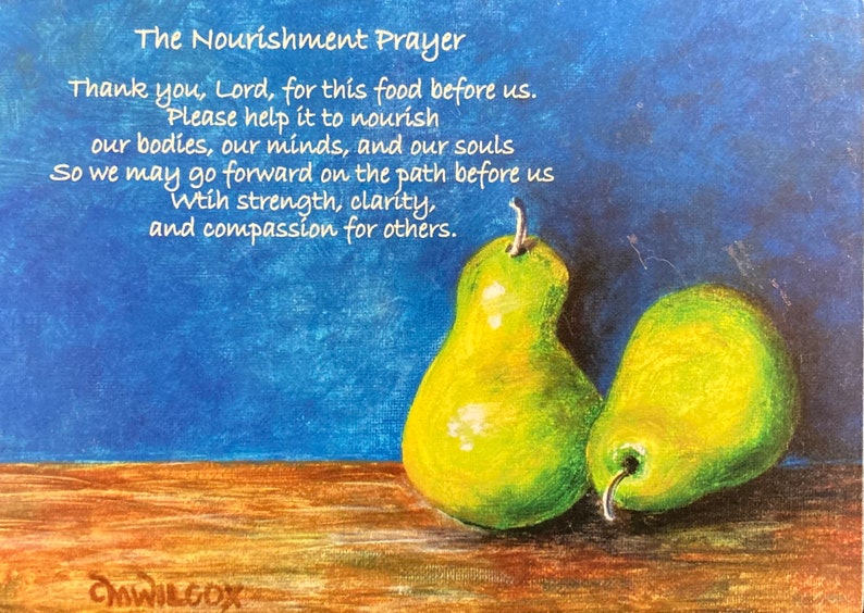 The Nourishment Prayer Refrigerator Magnet image 2