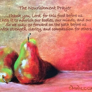 The Nourishment Prayer Refrigerator Magnet image 2