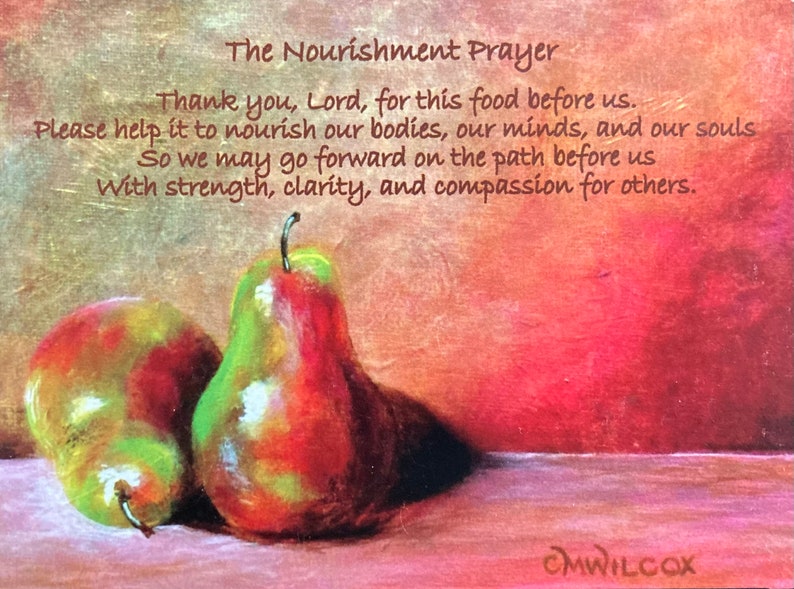 The Nourishment Prayer Refrigerator Magnet image 2