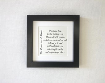 The Nourishment Prayer Framed Print