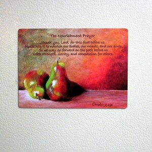 The Nourishment Prayer Refrigerator Magnet image 3