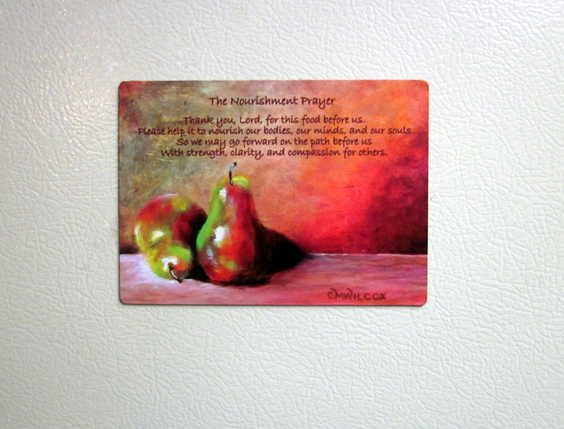 The Nourishment Prayer Refrigerator Magnet image 3