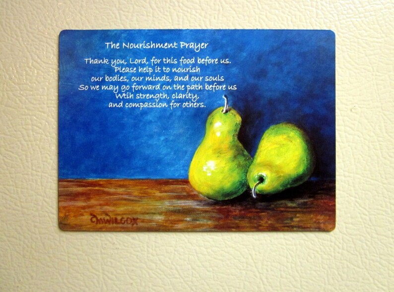 The Nourishment Prayer Refrigerator Magnet image 3