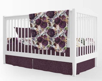 plum crib sheet