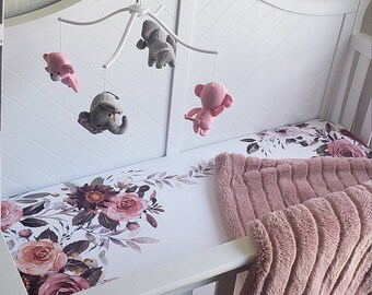 floral print crib bedding