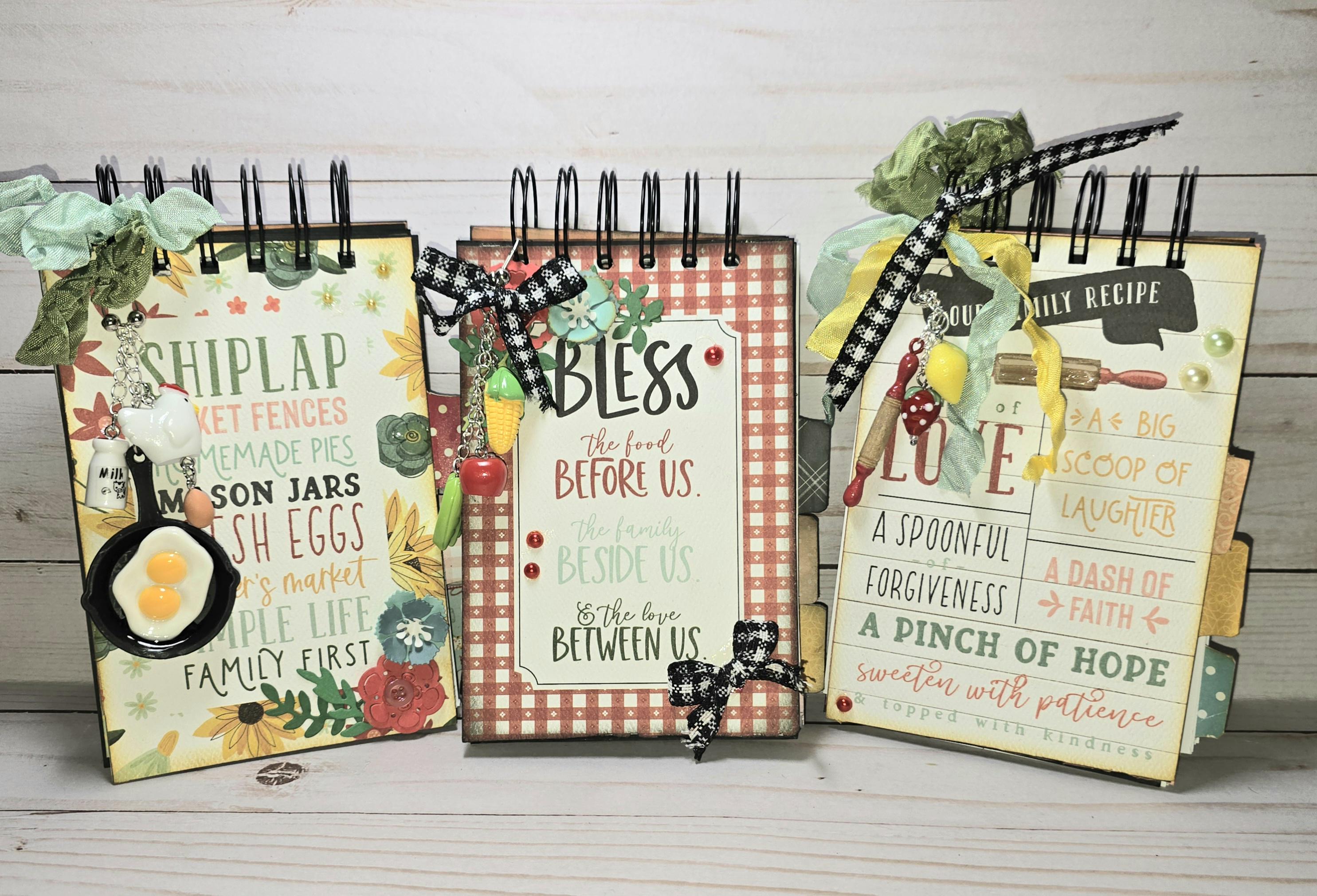 Handmade Recipe Junk Journal: Cinch Bound 4x6 Notebook With Pockets - Etsy