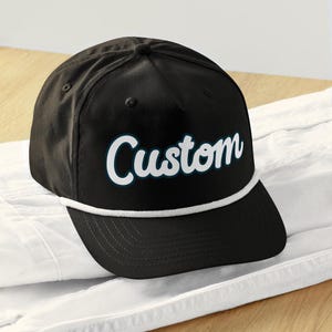 Custom Golf Hat - Rope Style | Personalized Hats for Weddings, Reunions, Bachelor & Bachelorette Parties