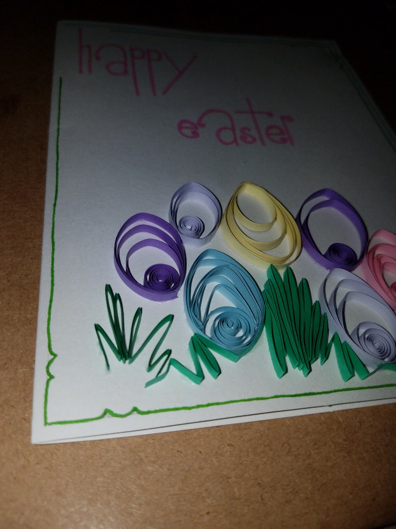Easter Handmade Quilling Card Etsy