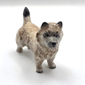 Vintage Beswick Cairn Terrier Dog Figurine Ceramic Animal Collectible Made in England Mid 20th Century
