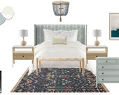 Shibori Mist Boho Bedroom Decor Package