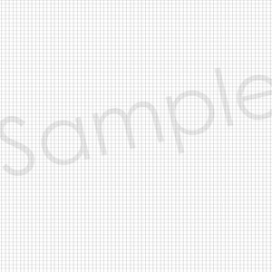 May include: A white gridded paper with the word "sample" written in gray on the right side of the page.