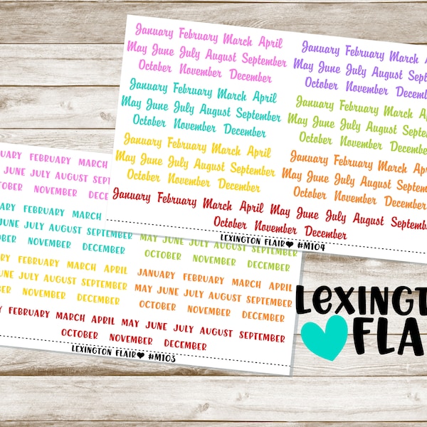 Monthly Header - Etsy
