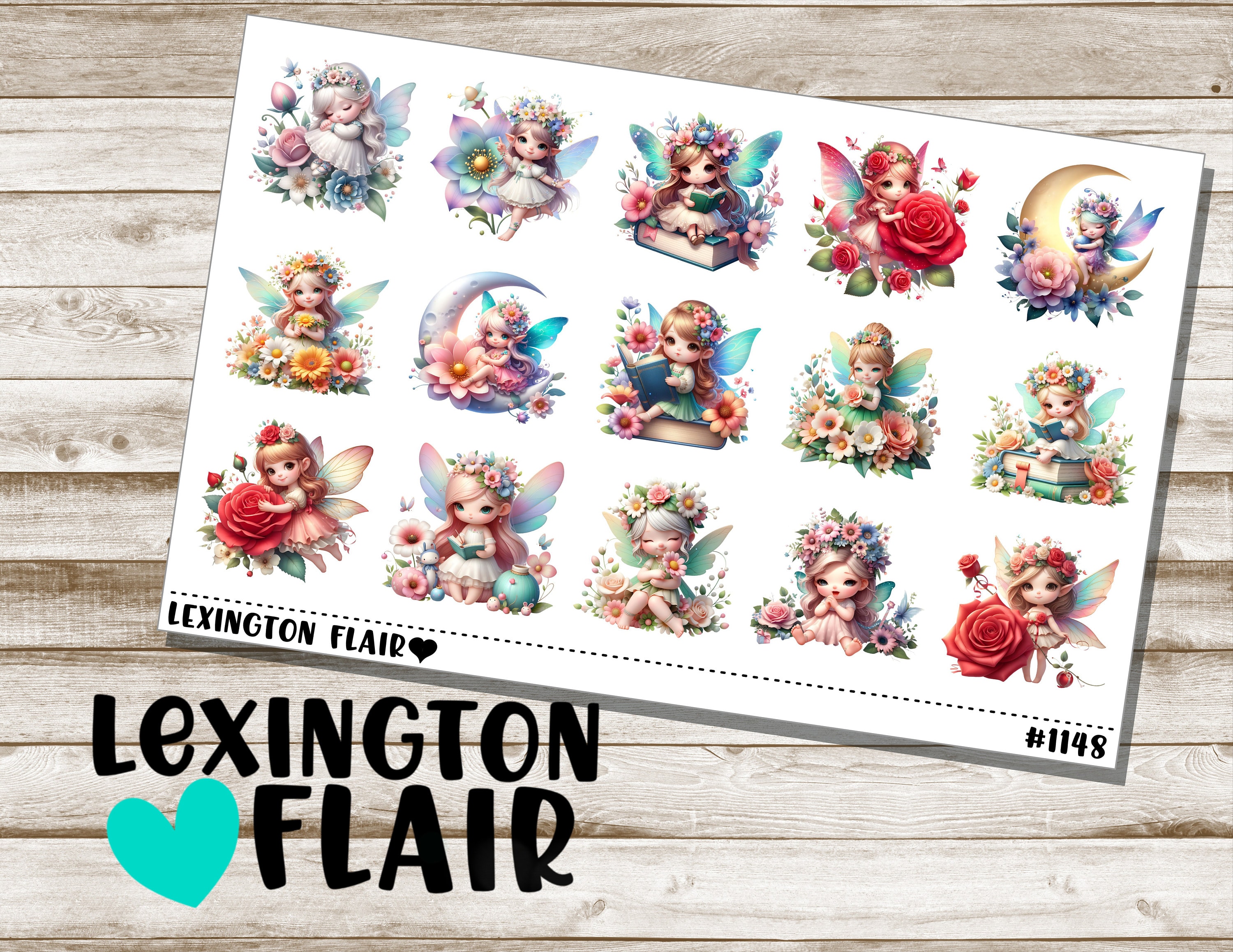 Decorative Stickers - #1148 - Fairy - Fairies - Fantasy - Planner Stickers