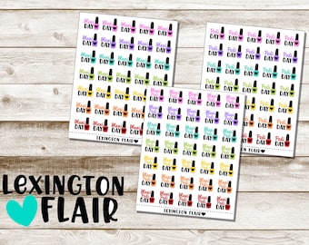 Mani Pedi Day - Mani Day - Pedi Day - Planner Stickers*