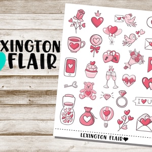 Deco Mini - #007 - Love Icons -  Planner Stickers