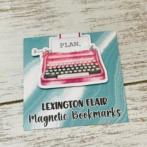 Magnetic Bookmark - "Plan" Typewriter