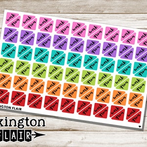 Work Corner Cursive - Planner Stickers