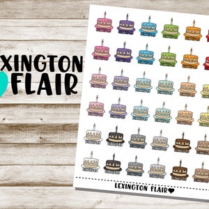 Birthday Cake Icon - Planner Stickers