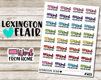 Work From Home - W22 - Planner Stickers
