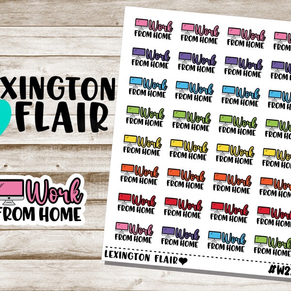 Work From Home - W22 - Planner Stickers