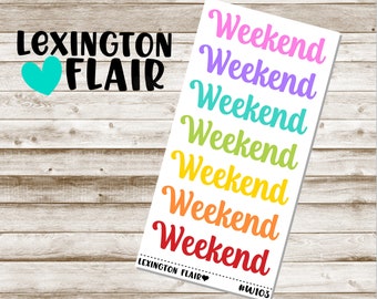 Weekend - #W103 - Planner Stickers