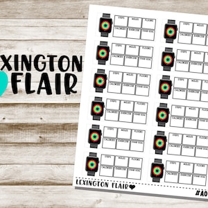 Apple Watch Tracker - #A03 - Planner Stickers -