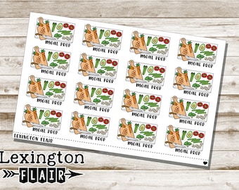 Meal Prep Flat Lay Planner Stickers