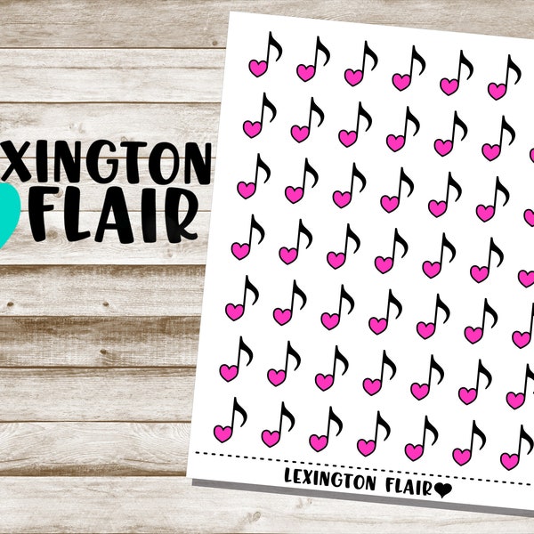 Music Note - Music Lesson - Concert Icon - Planner Stickers