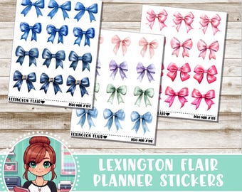 Deco Mini - Bow stickers - Coquette Bows - Planner Stickers