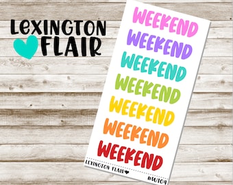 Weekend - #W104 - Planner Stickers