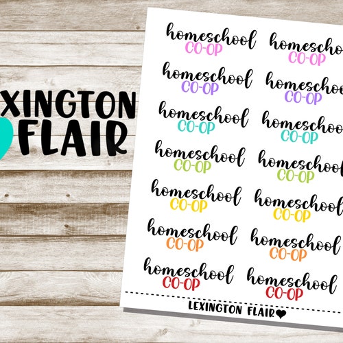 Homeschool Co-op - Planner Stickers*