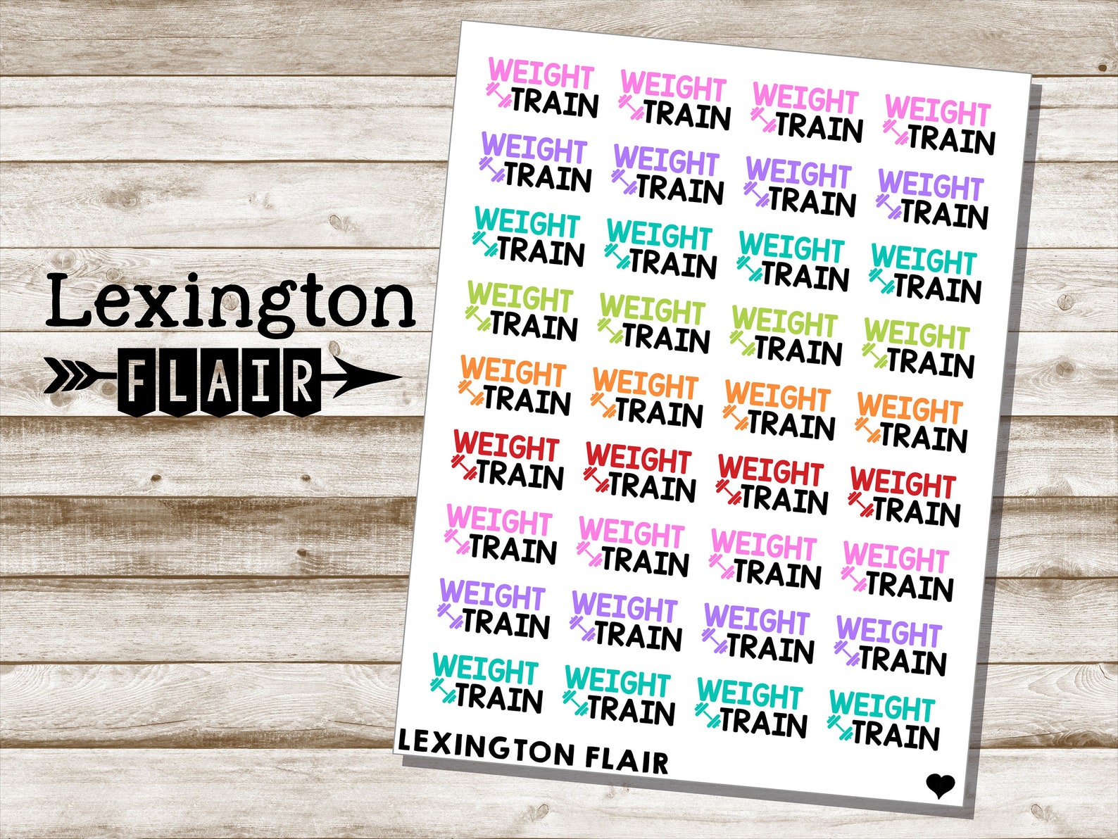 Fitness Stickers Arm Day Leg Day Cardio Day and More Etsy