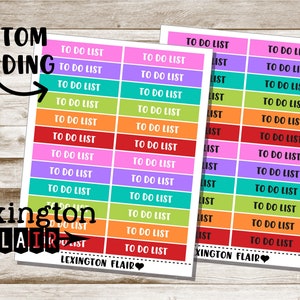 Headers - Titles - M/D/N -  Customize Titles To Your Liking ~ Colorful ~ Planner Stickers