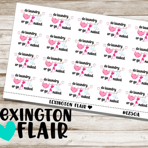 Laundry Stickers - Different sizes available - Planner Stickers