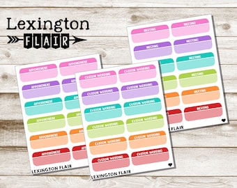 Dash Outline Label Planner Stickers Quarter Sized Stickers Lots of ...