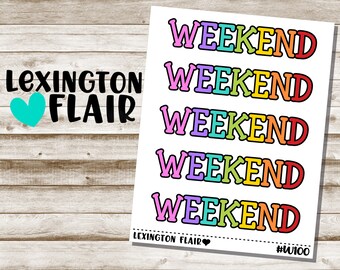 Weekend - #W100 - Planner Stickers*