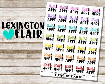 Nail Appt Planner Stickers