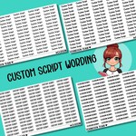 Script Stickers