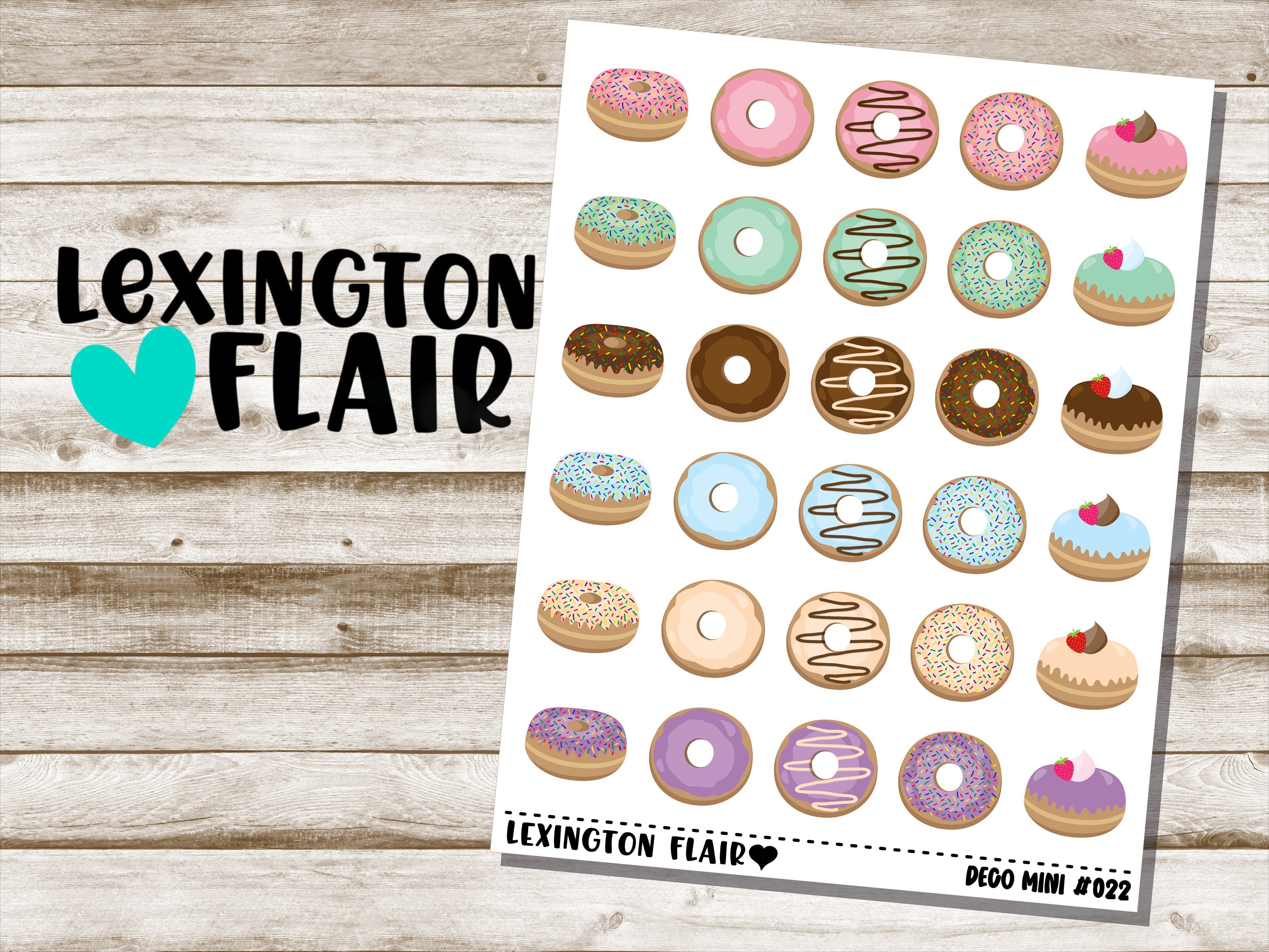 Deco Mini - #022 - Donuts - Planner Stickers - Etsy