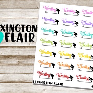 Wrestling Planner Stickers